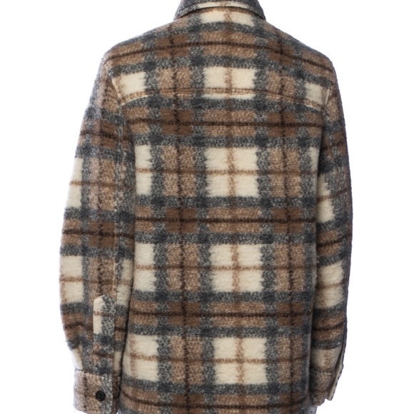 Isabel Marant ÉTOILE Plaid Print Wool Jacket Size 24 US 2 - Picture 2 of 3